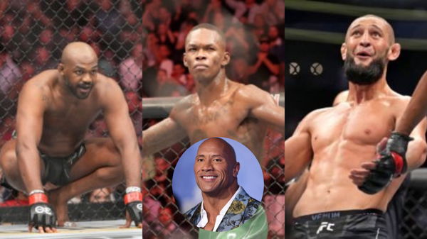 Jon Jones, Israel Adesanya, Khamzat Chimaev, Dwayne Johnson