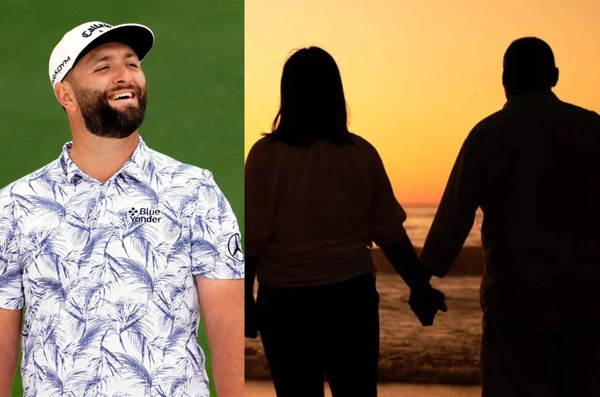 Jon Rahm &#038; Parents Silhouette collage