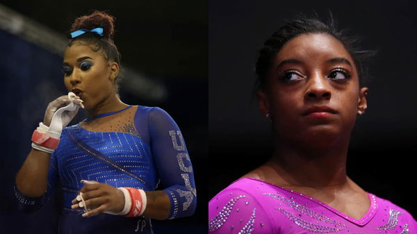 Jordan Chiles and Simone Biles