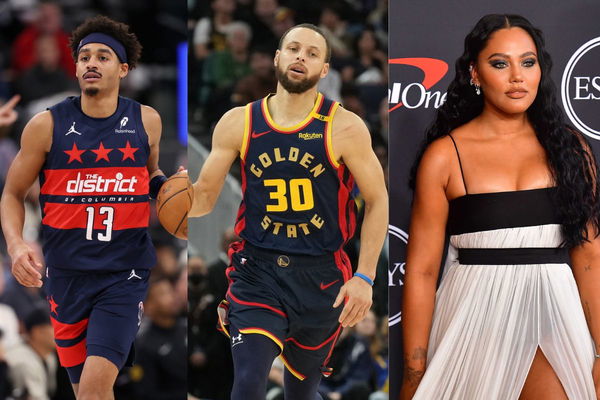 Jordan Poole, Stephen Curry, Ayesha Curry