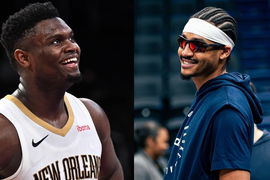 Jordan Poole and Zion Williamson