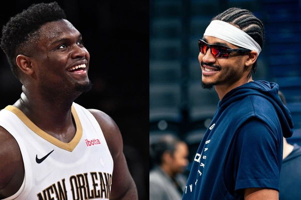 Jordan Poole and Zion Williamson