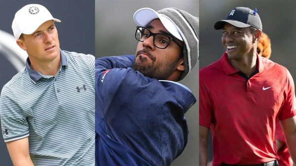 Jordan Spieth Akshay Bhatia Tiger Woods Collage