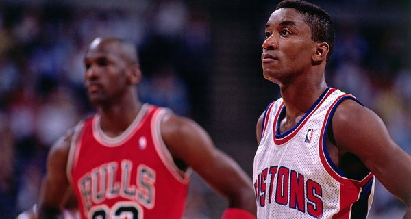 Michael Jordan and Isiah Thomas