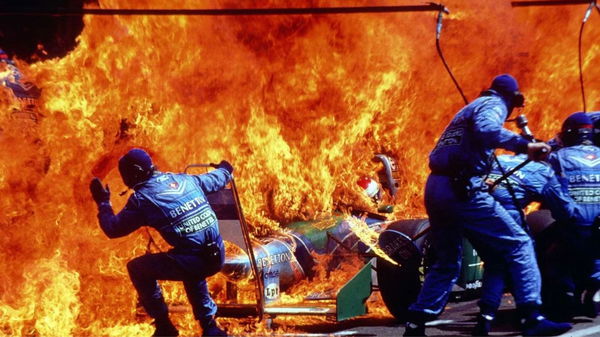 Jos Verstappen, 1994- Fire incident