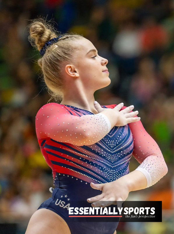 US Olympic Gymnast Joscelyn Roberson Cheers on Arkansas Razorbacks' Big ESPN Moment Here's All