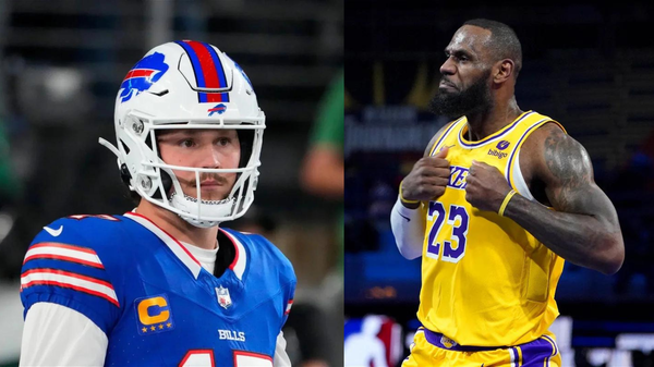 Josh Allen and LeBron James