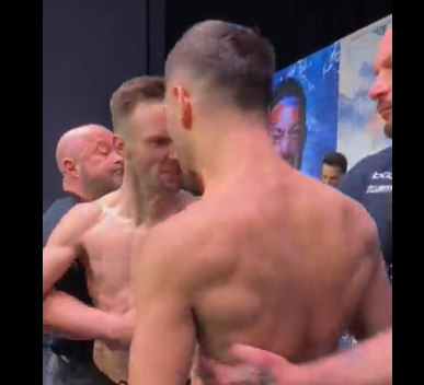 Face-off between Josh Taylor and Jack Catterall