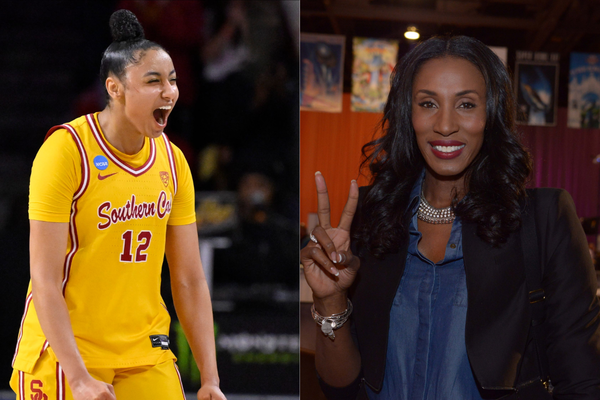 JuJu Watkins and Lisa Leslie