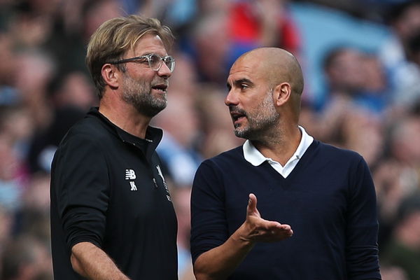 Jurgen Klopp and Pep Guardiola