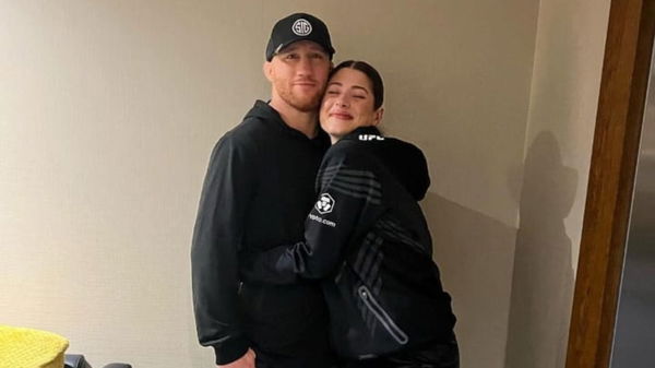 Justin Gaethje and his girlfriend