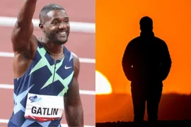 Justin Gatlin and Sil.