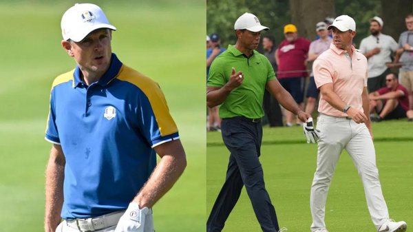 Justin Rose Tiger Woods Rory McIlroy Collage