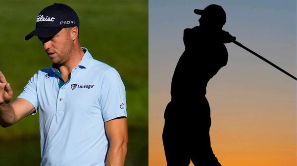 Justin Thomas Golfer Silhouette