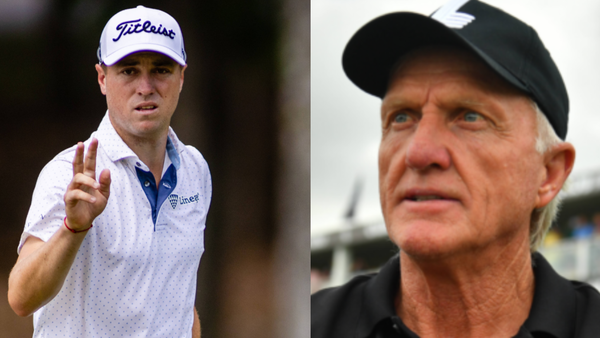 Justin Thomas Greg Norman Collage