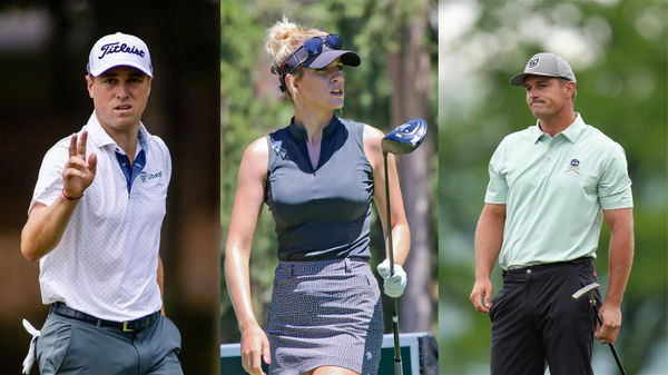 Justin Thomas Paige Spiranac Bryson Dechambeau Collage