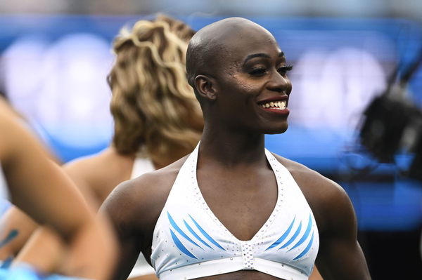 Transgender NFL Carolina Panthers cheerleader Justine Lindsay