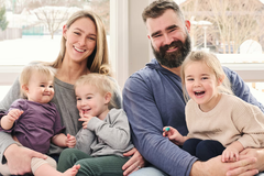 Kylie Kelce &#038; Jason Kelce with kids