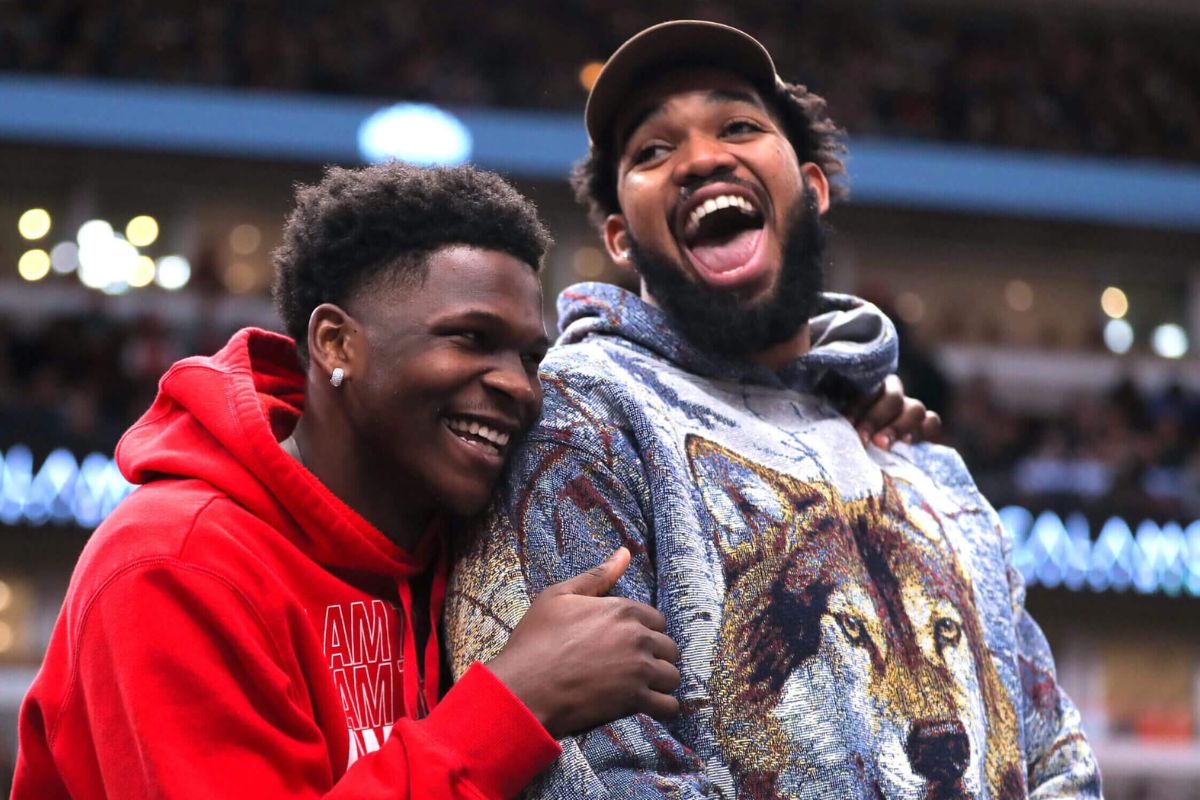 Karl-Anthony Towns Connects With Anthony Edwards, Acknowledges Timberwolves Stars’ Role in Knicks Win