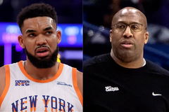 Karl-Anthony Towns and Mike Brown