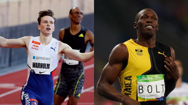 Karsten Warholm and Usain Bolt