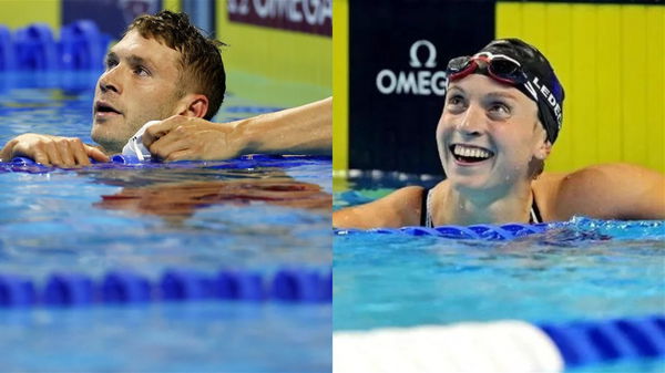 Katie Ledecky and Ryan Murphy