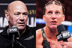 Kayla Harrison and Dana White