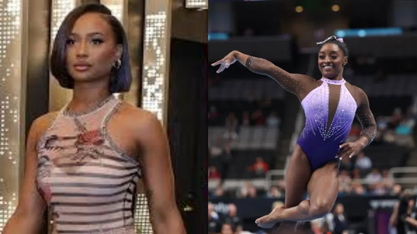 Kayla Nicole and Simone Biles final