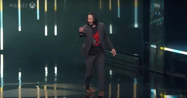 Keanu Reeves at E3 2019