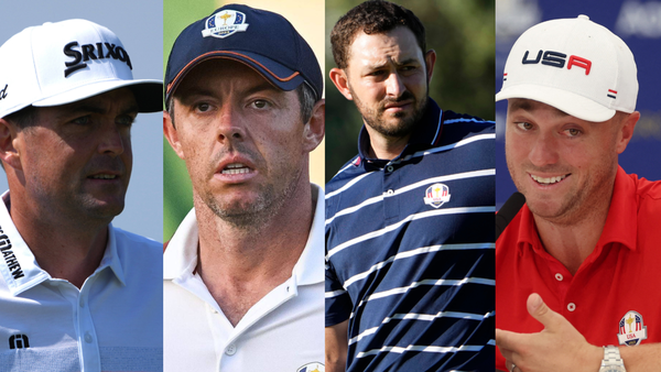 Keegan Bradley Rory McIlroy Patrick Cantlay Justin Thomas Collage