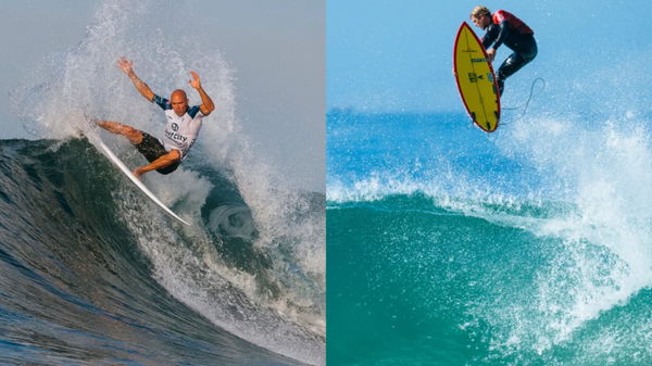 Kelly Slater and John John Florence