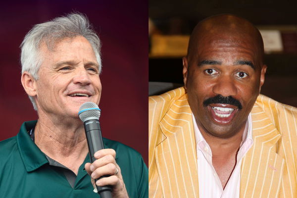 Kenny Wallace and Steve Harvey