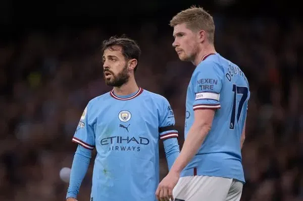 Kevin De Bruyne and Bernardo Silva