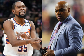 Kevin Durant and Charles Barkley