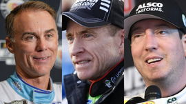 Kevin Harvick, Mark Martin, Kyle Busch