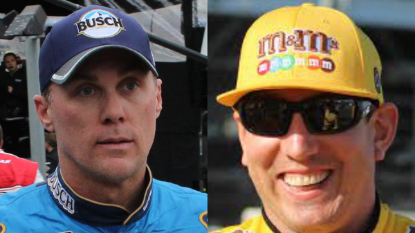 Kevin Harvick and Kyle Busch