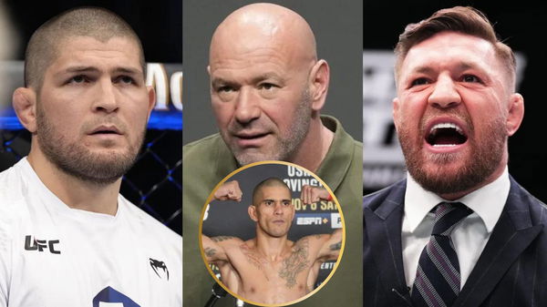 Khabib Nurmagomedov, Dana White, Conor McGregor and Alex Pereira