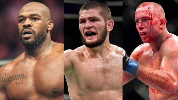 Khabib Nurmagomedov, Jon Jones and Georges St-Pierre (1)