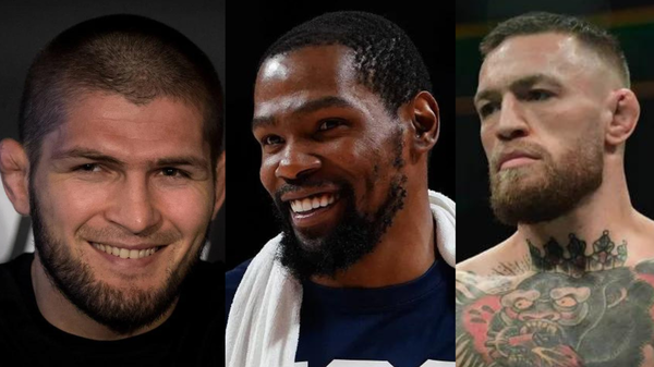 Khabib Nurmagomedov, Kevin Durant and Conor McGregor