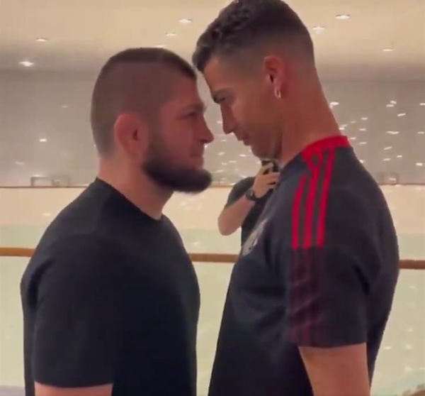 Khabib Ronaldo Face-off