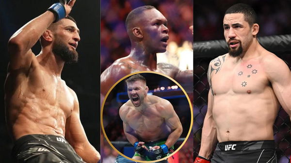 Khamzat Chimaev, Israel Adesanya, Robert Whittaker and Dricus du Plessis