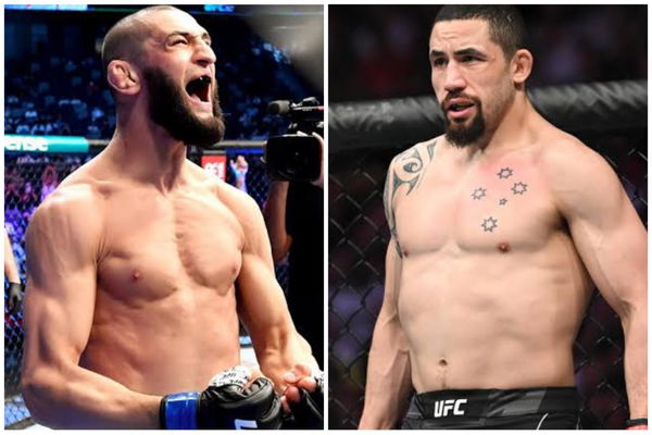 Khamzat Chimaev + Robert Whittaker