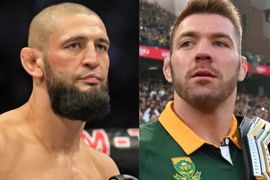Khamzat Chimaev and Dricus du Plessis