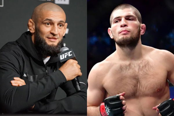 Khamzat Chimaev and Khabib Nurmagomedov