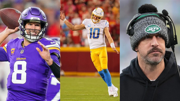 Kirk Cousins, Justin Herbert and Aaron Rodgers