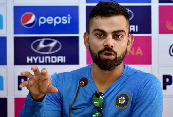 India&#8217;s Captain Virat  Kohli  addressing a press conference