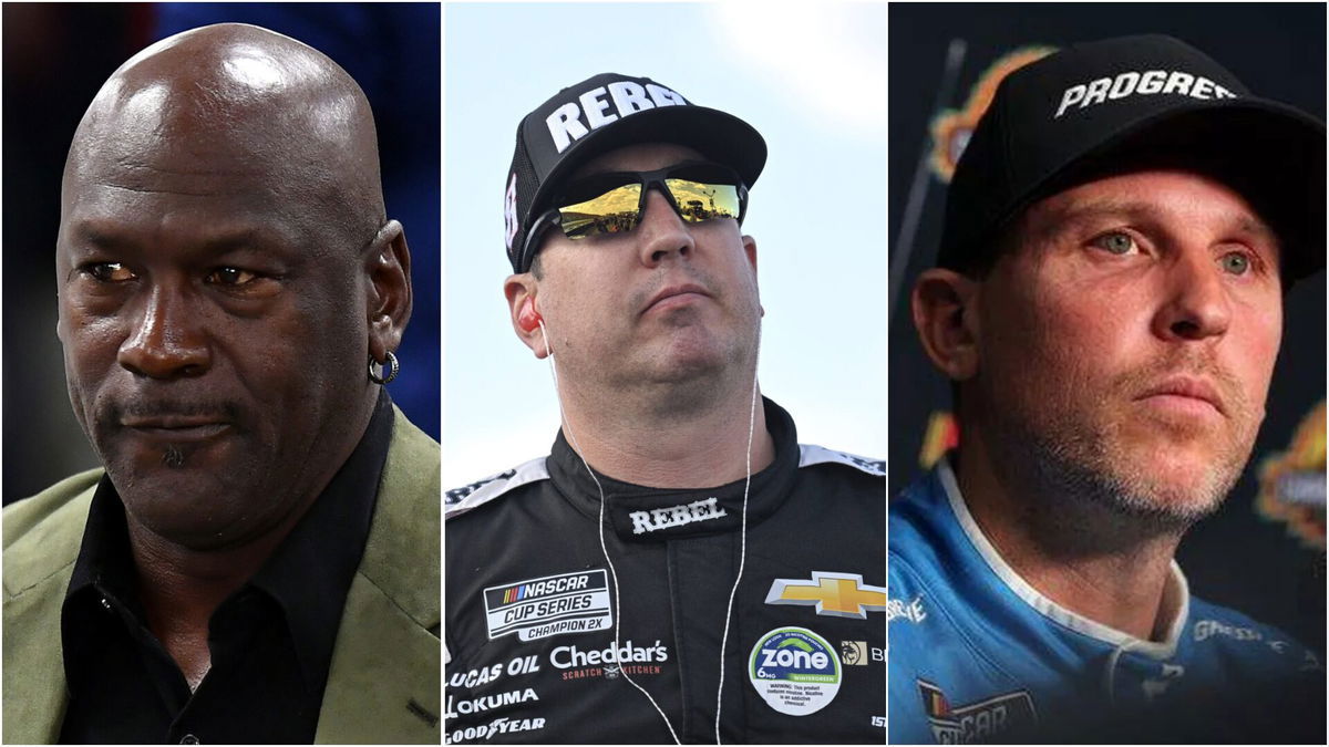 Kyle Busch Takes a Sly Dig at ‘Losers’ Michael Jordan & Denny Hamlin amidst NASCAR’s Lawsuit Settlement