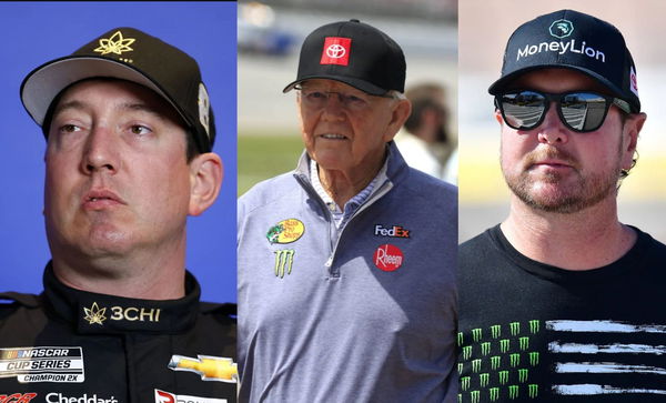 Kyle Busch, Joe Gibbs, and Kurt Busch