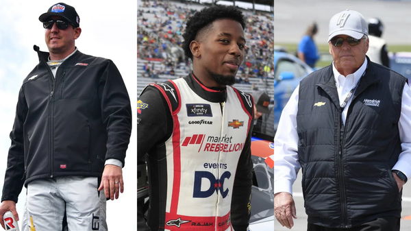 Kyle Busch, Rajah Caruth, Rick Hendrick