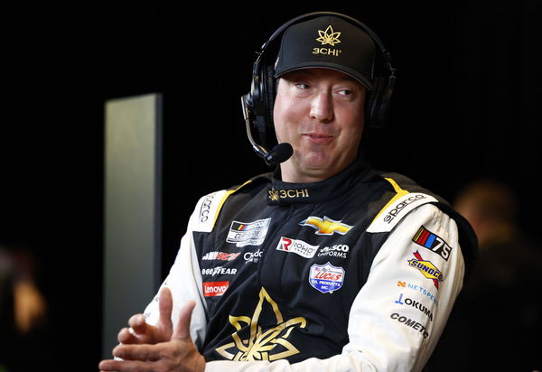 NASCAR, Motorsport, USA Media Day Feb 15, 2023; Daytona Beach, Florida, USA; NASCAR Cup Series driver Kyle Busch (8) spe